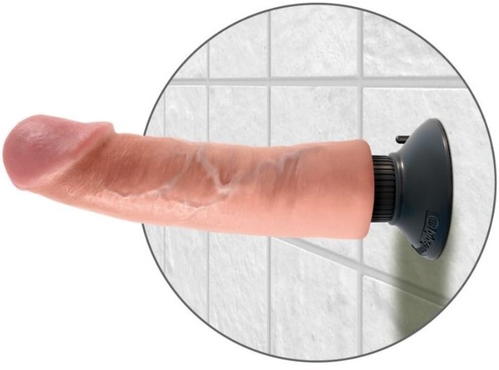 Vibrační dildo s extra silnou přísavkou
